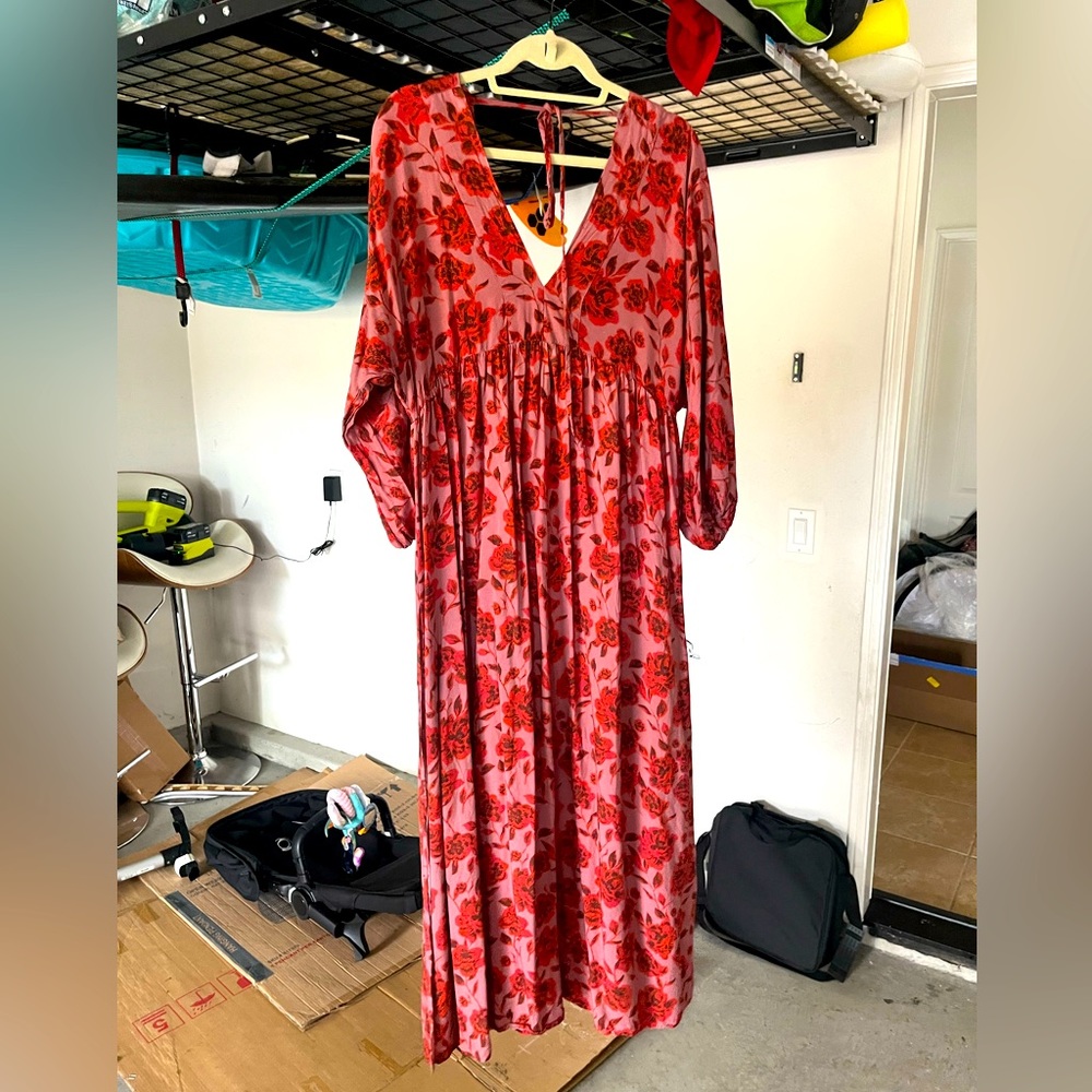 Free People floral maxi dress